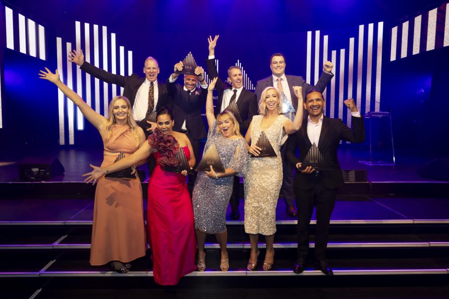 fortawall team celebrating winning an award