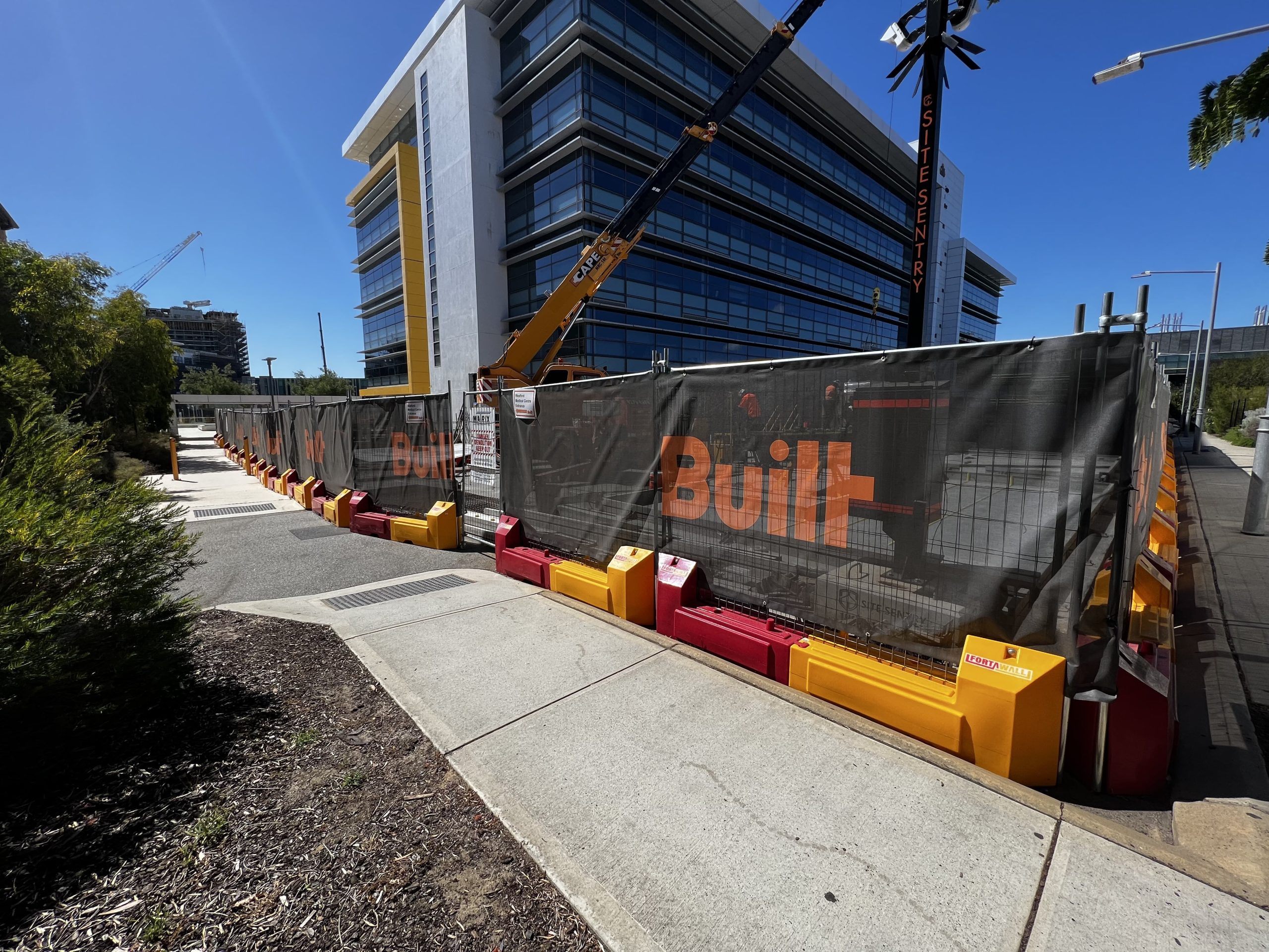 fencing protecting a construction site
