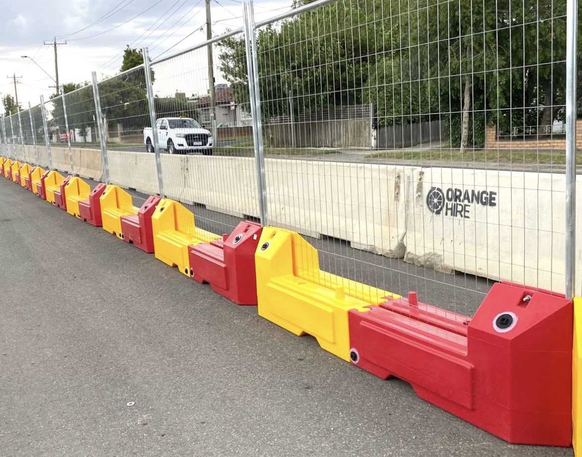 fortawall heavy duty fencing on the side of a road