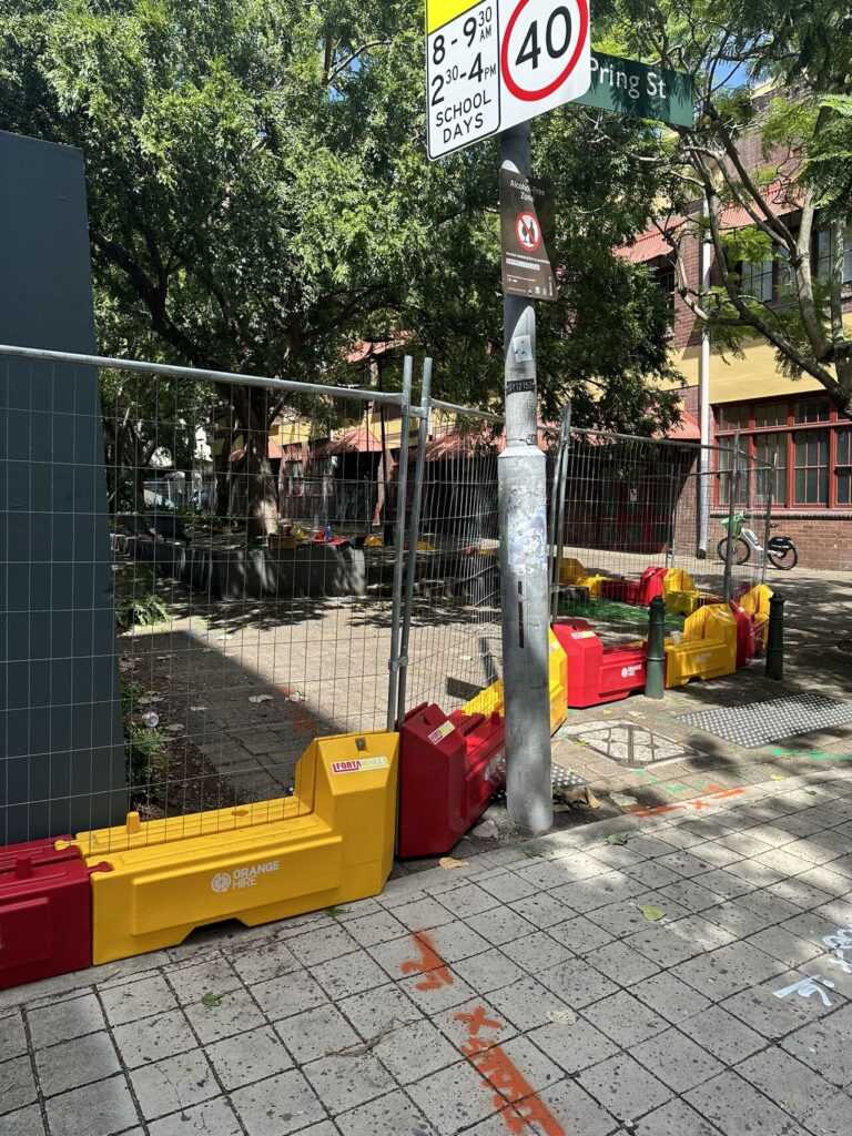 heavy duty fencing in a city