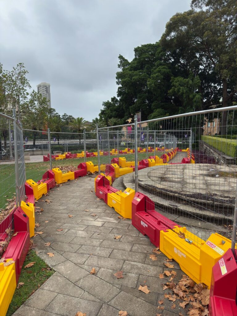 park temporary fencing